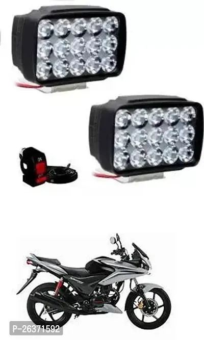 Etradezone Bike 15 Led Light (Pack-2, With Switch) For Honda CBF Stunner-thumb0