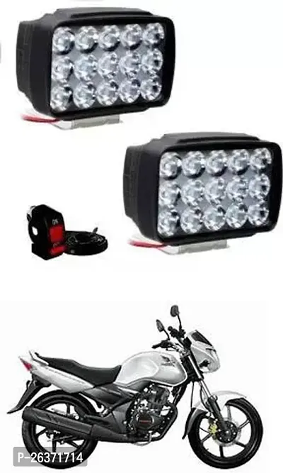 Etradezone Bike 15 Led Light (Pack-2, With Switch) For Honda Unicorn Dazzler