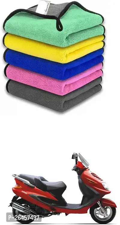 Etradezone Bike Microfiber Cloth (Pack Of 1) Multicolor For Kinetic Blaze-thumb0