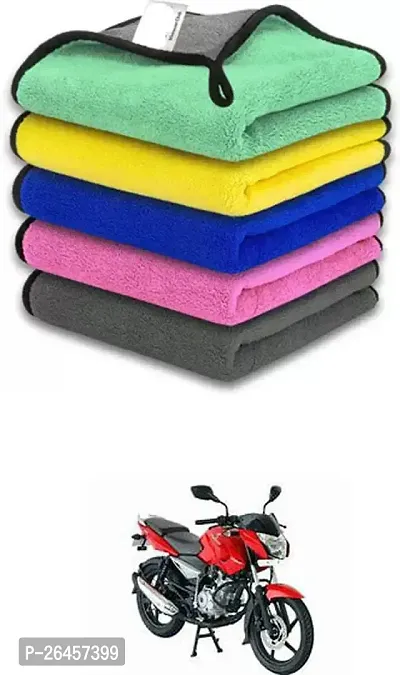 Etradezone Bike Microfiber Cloth (Pack Of 1) Multicolor For Bajaj Pulsar-thumb0