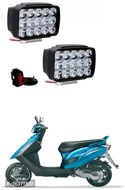 Etradezone Bike 15 Led Light (Pack-2, With Switch) For Bajaj Kristal