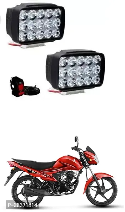 Etradezone Bike 15 Led Light (Pack-2, With Switch) For Suzuki Hayate EP