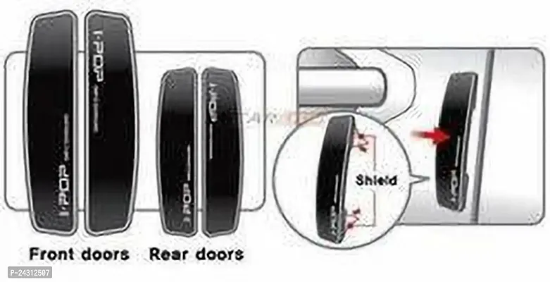 Etradezone Plastic, Silicone Car Door Guard (Black, Pack of 4, Universal For Car, Universal For Car)-thumb3