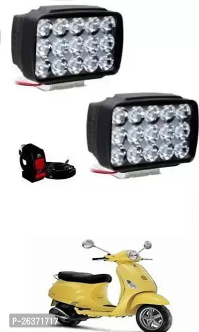 Etradezone Bike 15 Led Light (Pack-2, With Switch) For Piaggio Vespa LX