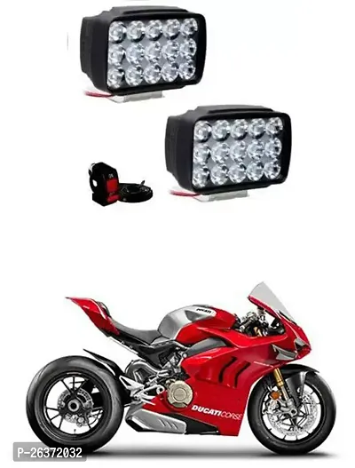 Etradezone Bike 15 Led Light (Pack-2, With Switch) For Ducati Panigale