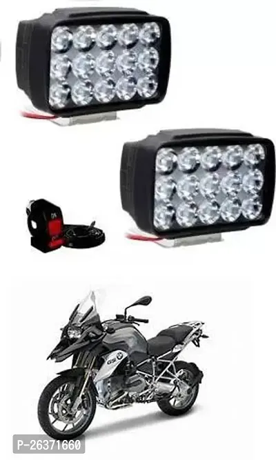 Etradezone Bike 15 Led Light (Pack-2, With Switch) For BMW R 1200 GS