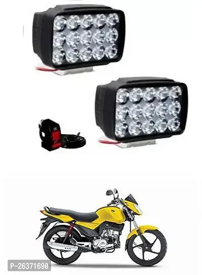 Etradezone Bike 15 Led Light (Pack-2, With Switch) For Mahindra Stallio