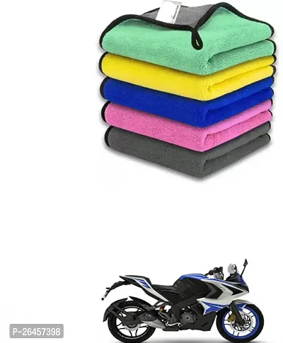 Etradezone Bike Microfiber Cloth (Pack Of 1) Multicolor For Bajaj Pulsar RS 200-thumb0