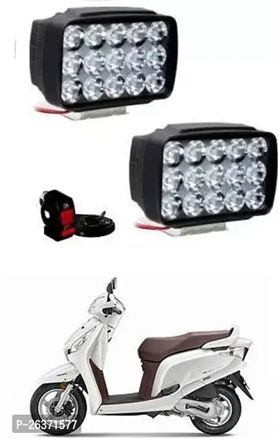 Etradezone Bike 15 Led Light (Pack-2, With Switch) For Honda Aviator-thumb0