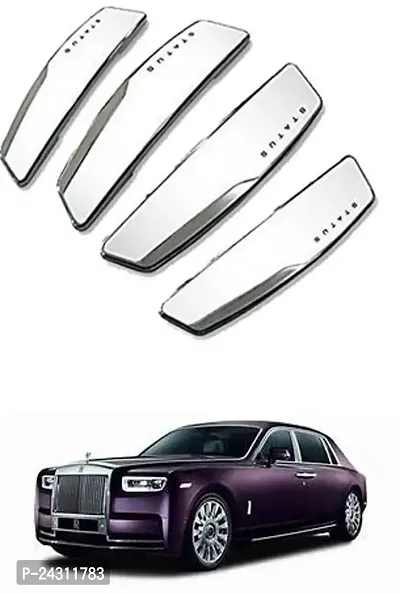 Etradezone Plastic Car Door Guard (White, Pack of 4, Universal For Car, Universal For Car)-thumb0
