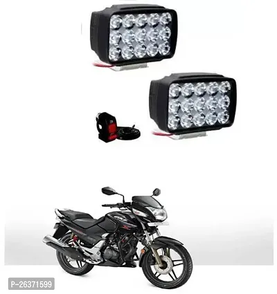 Etradezone Bike 15 Led Light (Pack-2, With Switch) For Hero CBZ TYPE 1