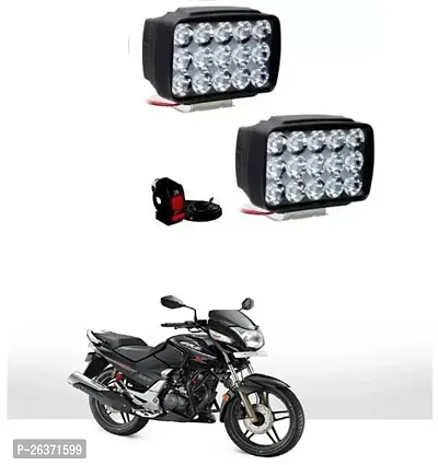 Etradezone Bike 15 Led Light (Pack-2, With Switch) For Hero CBZ TYPE 1-thumb0