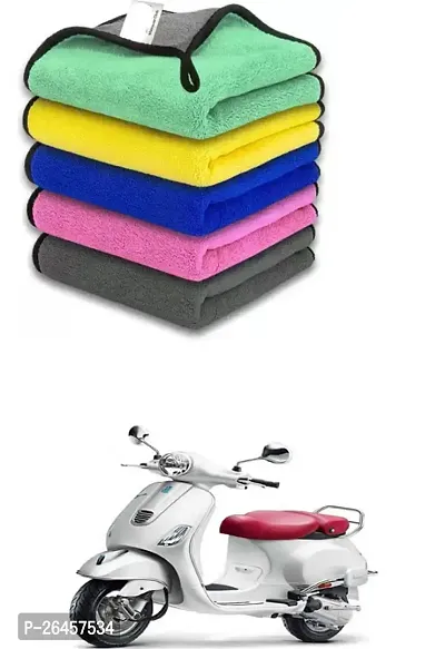 Etradezone Bike Microfiber Cloth (Pack Of 1) Multicolor For Vespa Elegante 150
