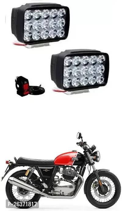 Etradezone Bike 15 Led Light (Pack-2, With Switch) For Royal Enfield Interceptor 650