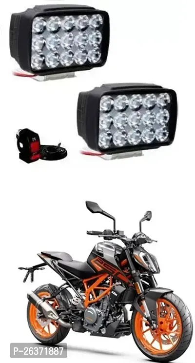 Etradezone Bike 15 Led Light (Pack-2, With Switch) For KTM 250 Duke