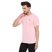 LYCOS Men's Cotton Half Sleeve Solid Round Neck T-shirt-2400-thumb2