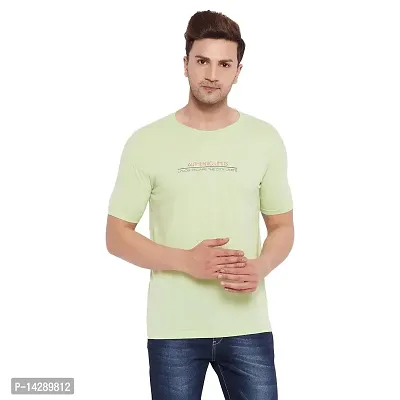 LYCOS Men's Cotton Half Sleeves Round Neck Printed T-shirt-2100-thumb0