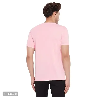 LYCOS Men's Cotton Half Sleeve Solid Round Neck T-shirt-2400-thumb2