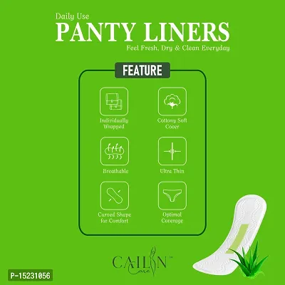 Daily Use Cottony Aloe Vera Anion Chip Panty Liners (Pack of 100 Liners) (Small Size - 155mm)-thumb3