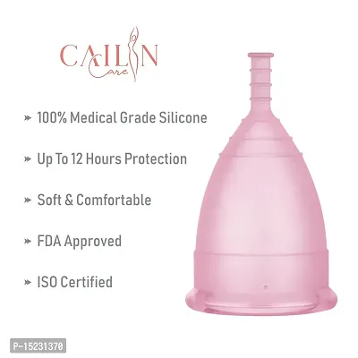 (Size - Small) 100% Medical Grade Silicone Reusable Menstrual Cup-thumb4