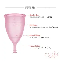(Size - Small) 100% Medical Grade Silicone Reusable Menstrual Cup-thumb2