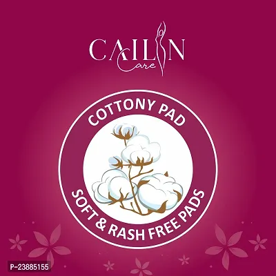 Cailin Care Antibacterial Soft Cotton Sanitary Napkin Sanitary Pads (Size - 320mm | XXXL) (Combo of 3 Packet) (Total 120 Pads)-thumb3