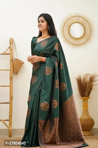 Beautiful Art Silk Saree With Blouse Piece