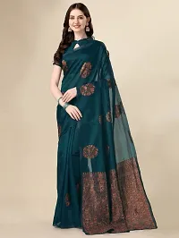 Beautiful Art Silk Saree With Blouse Piece-thumb1