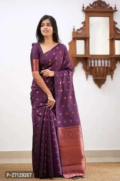 Latest Kanjivaram Purple Saree-thumb2