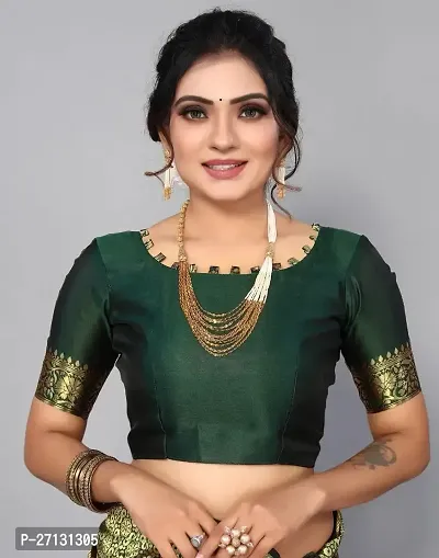 Latest Kanjivaram Green Saree-thumb4