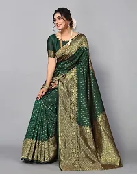 Latest Kanjivaram Green Saree-thumb1