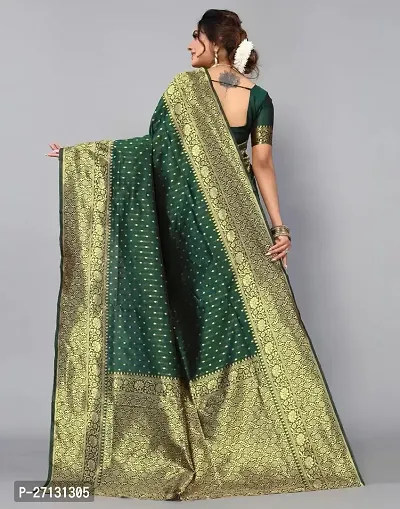 Latest Kanjivaram Green Saree-thumb3