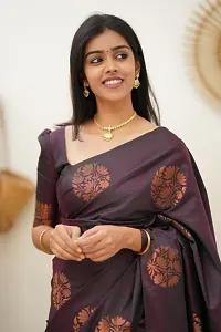 Beautiful Art Silk Saree With Blouse Piece-thumb3