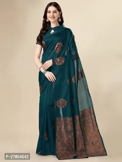 Beautiful Art Silk Saree With Blouse Piece-thumb3