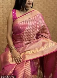 Beautiful Art Silk Saree With Blouse Piece-thumb1