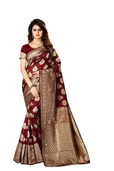 Banarasi Art Silk Woven Design Sarees