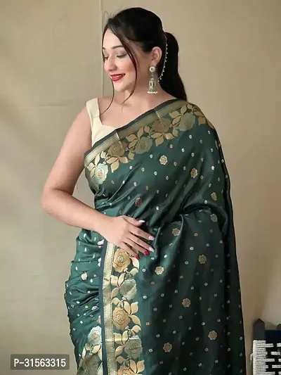 Trendy Kanjivaram  Silk Sarees With Blouse Piece-thumb2