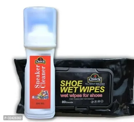 Quick Sneaker Cleaner 100 Ml And Sneaker Wet Wipe 80 Pcs-thumb0