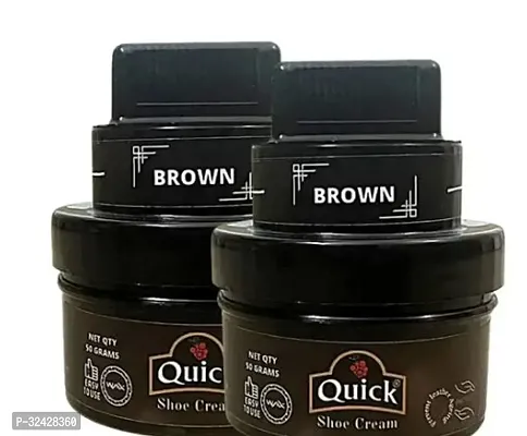 Quick Cream Shoe Polish Color Dark Brown