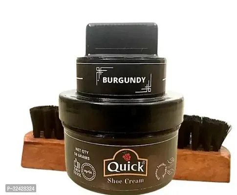 Quick Cream Shoe Polish Color - Burgundy