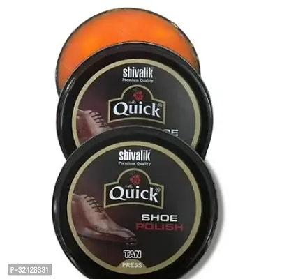 Quick Leather Shoe Wax Polish Color Tan