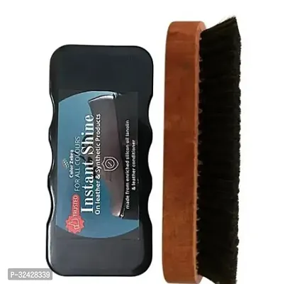 Shoe Shiner And Natural Hair Shoe Brush