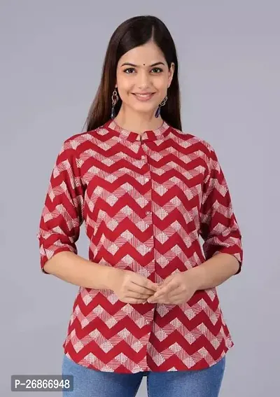 Stylish Rayon Tunic Printed For Women-thumb0