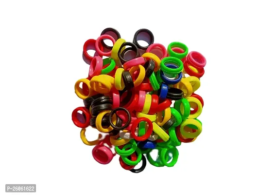 Pigeon Multicolour New Rubber Foot Ring 160Pcs-thumb0