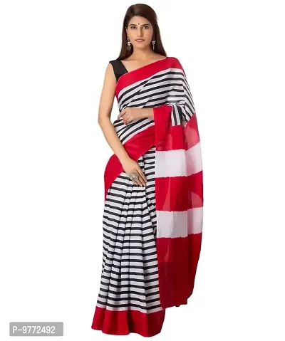 Khadi Red Saree For Party Wear | Indian sarees online, Saree designs, Saree