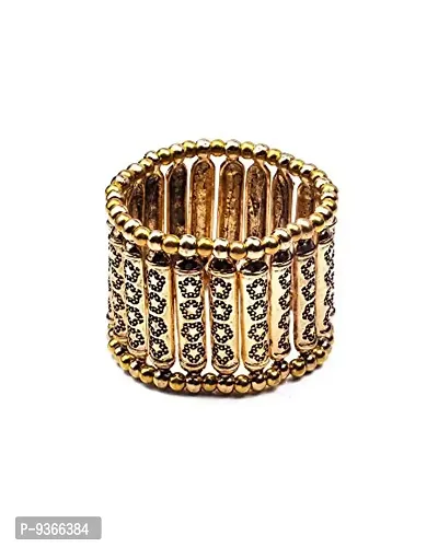 Chooseberry Wedding Gold Antique Bangles for Women  Girls Adjustable Cuff Bangle/Bracelet for Women-thumb0