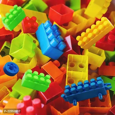 Faibhi _50 pcs Toy Building blocks Creative DIY Fun for Kids| Best Baby Gift Building Blocks |Creative Learning Educational Toy for Kids | Puzzle Assembling Shape blocks-thumb0