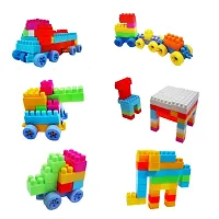 Faibhi _50 pcs Toy Building blocks Creative DIY Fun for Kids| Best Baby Gift Building Blocks |Creative Learning Educational Toy for Kids | Puzzle Assembling Shape blocks-thumb1