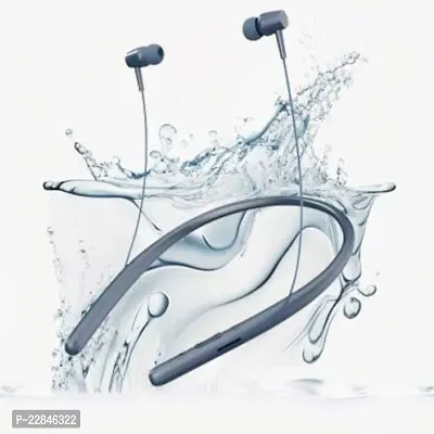 Stylish Blue In-ear Bluetooth Wireless Headphones With Microphone-thumb0