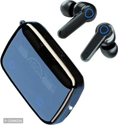 Stylish Black In-ear Bluetooth Wireless Headphones With Microphone-thumb0